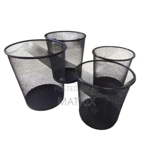 Dust Bins Open Metallic