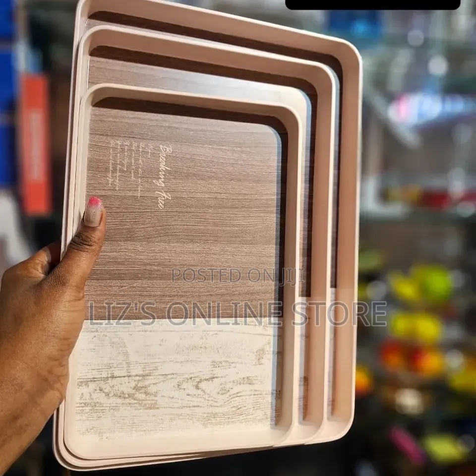 3 Piece Rectangular Tray Set