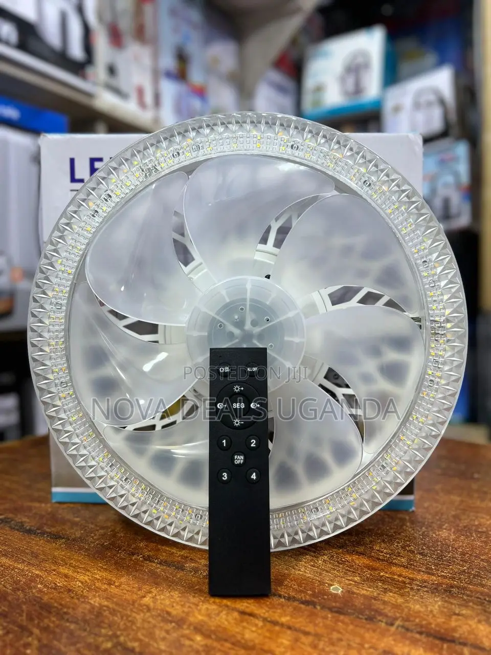 Led Light Fan With Remote Control