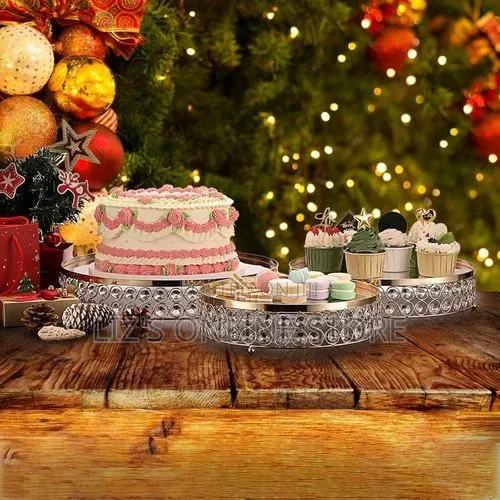 Set of 3 Crystal Wedding Cake Stands,