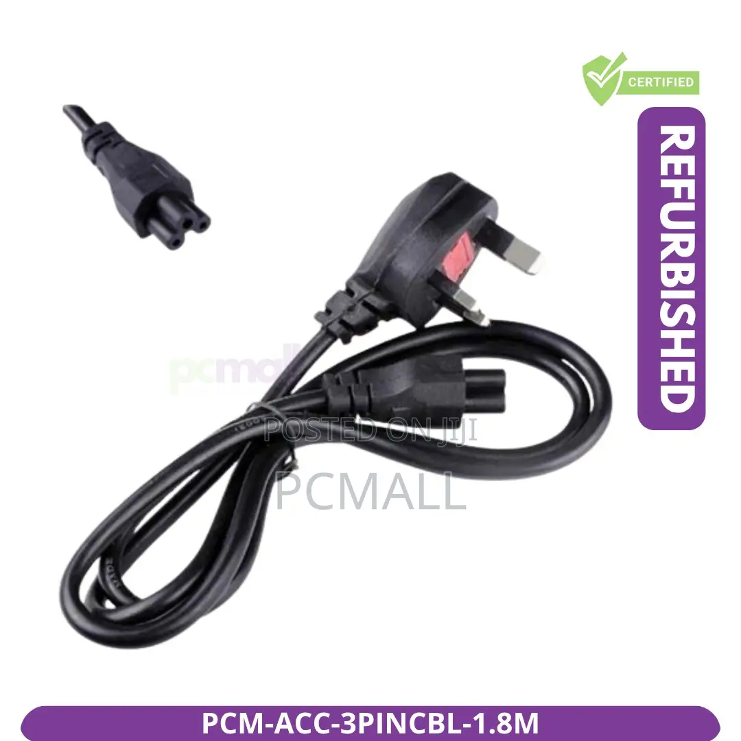 3 Pin Laptop Power Cable 1.8m Brand New PCM-Acc-3p