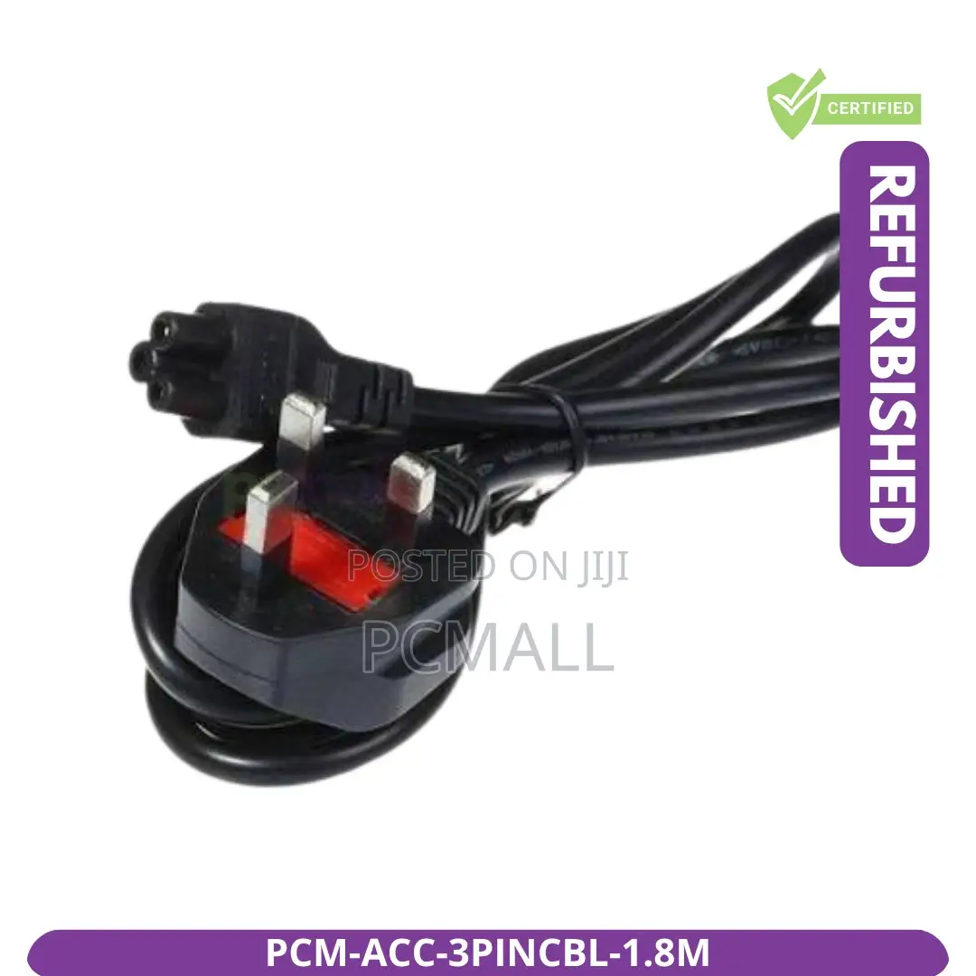 3 Pin Laptop Power Cable 1.8m Brand New PCM-Acc-3p