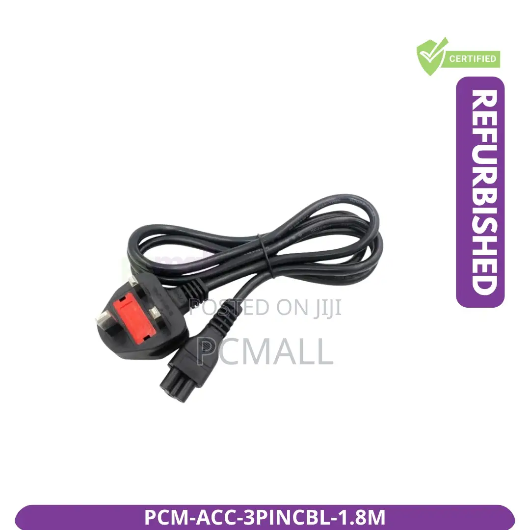 3 Pin Laptop Power Cable 1.8m Brand New PCM-Acc-3p