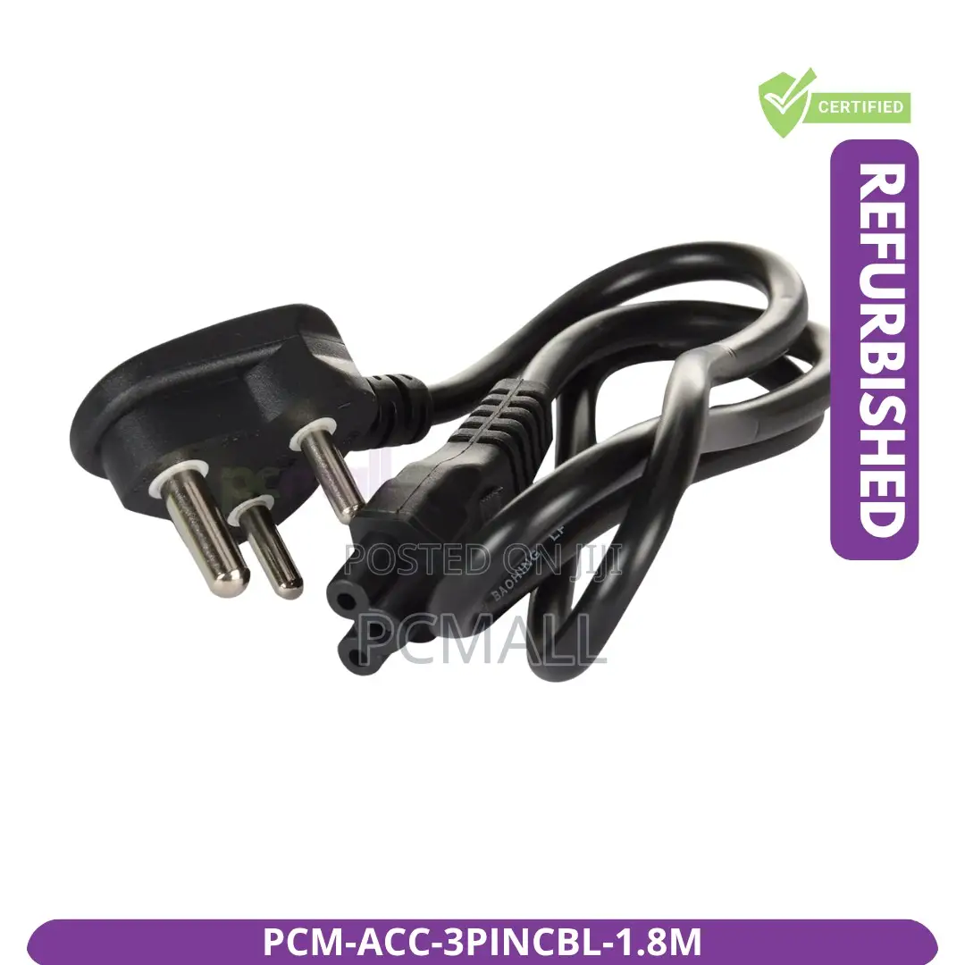 3 Pin Laptop Power Cable 1.8m Brand New PCM-Acc-3p