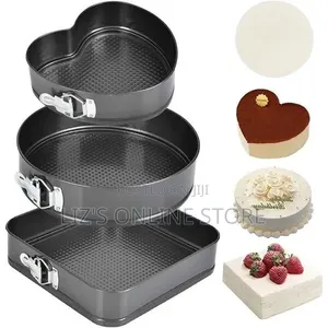 3pcs Multi Shape Cake Pans