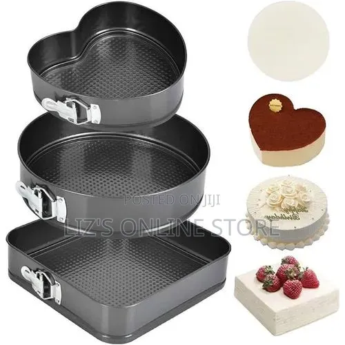 3pcs Multi Shape Cake Pans