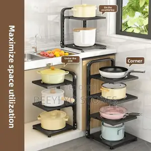 4-Tier Adjustable Kitchen Cookware Organizer