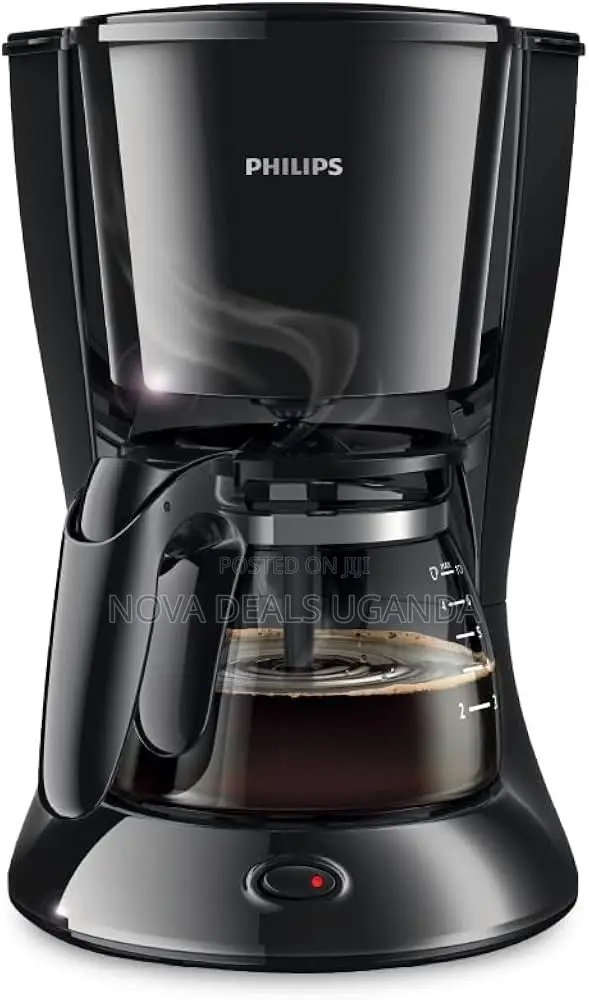 Philips Drip Coffee Maker 0.6 L, Ideal for 2-7 Cups, 750w, Black