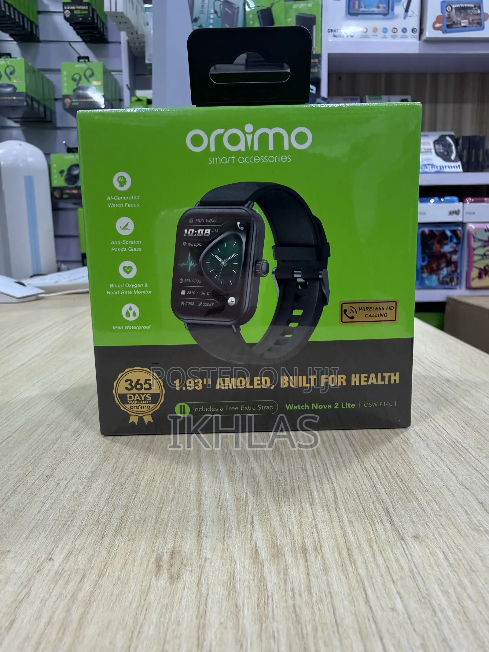 Oraimo Watch Nova 2 Lite Osw-814l Smart Watch With Heartrate Monitor