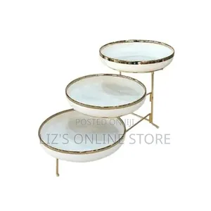 3 Tier Gold Line Serving Bowls
