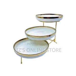 3 Tier Gold Line Serving Bowls