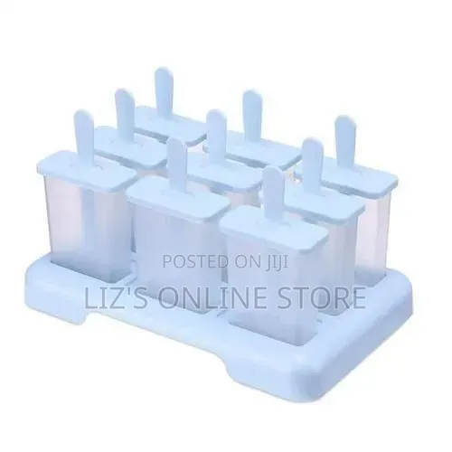 6 Ice Pop Makers, Popsicle Frozen Candy Lolly Ice Cream Moulds Tray