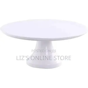 Plastic Cake Stand Turntable-Gold/Silver
