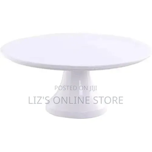 Plastic Cake Stand Turntable-Gold/Silver