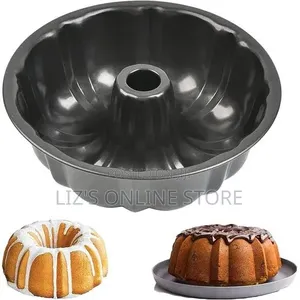 Bundt Cake Pan Round Nonstick Fluted Tube