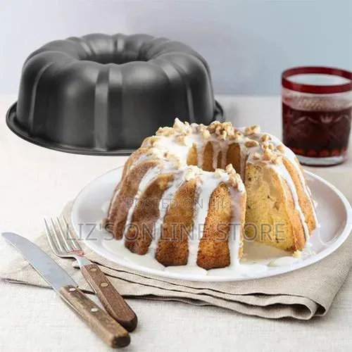 Bundt Cake Pan Round Nonstick Fluted Tube