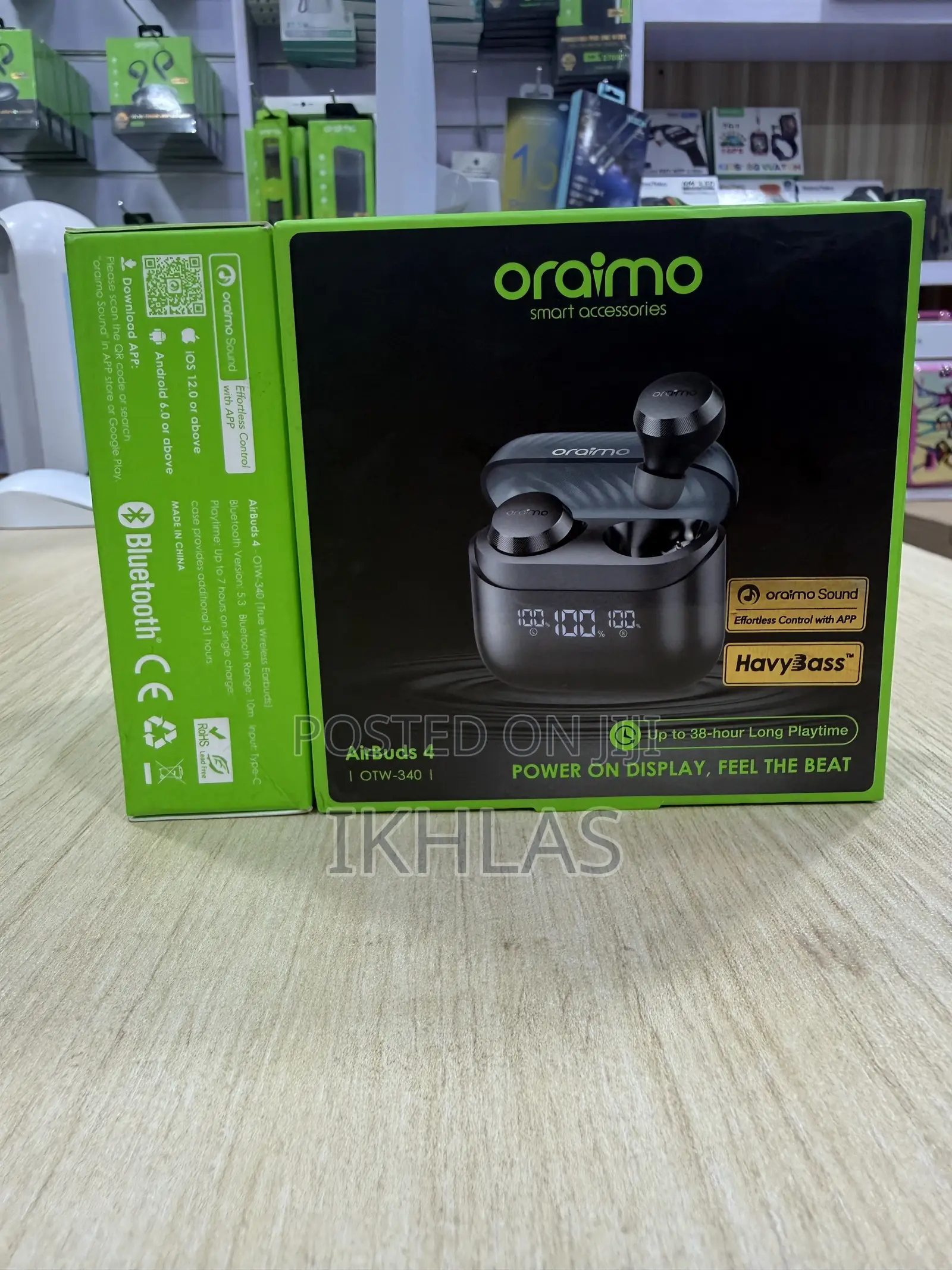 Oraimo Airbuds 4 Otw- 340 Wireless Earbuds With Powerful Deep Bass