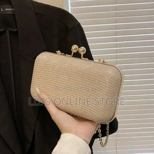 Embellished Box Clutch
