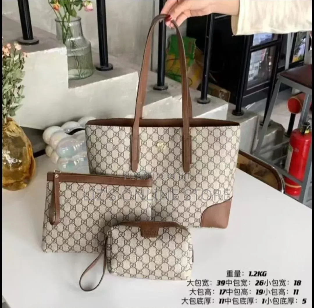 Christian Dior Branded 3-Piece Bag Set