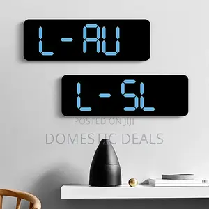 Large Digital Led Wall Clock