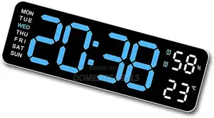 Large Digital Led Wall Clock