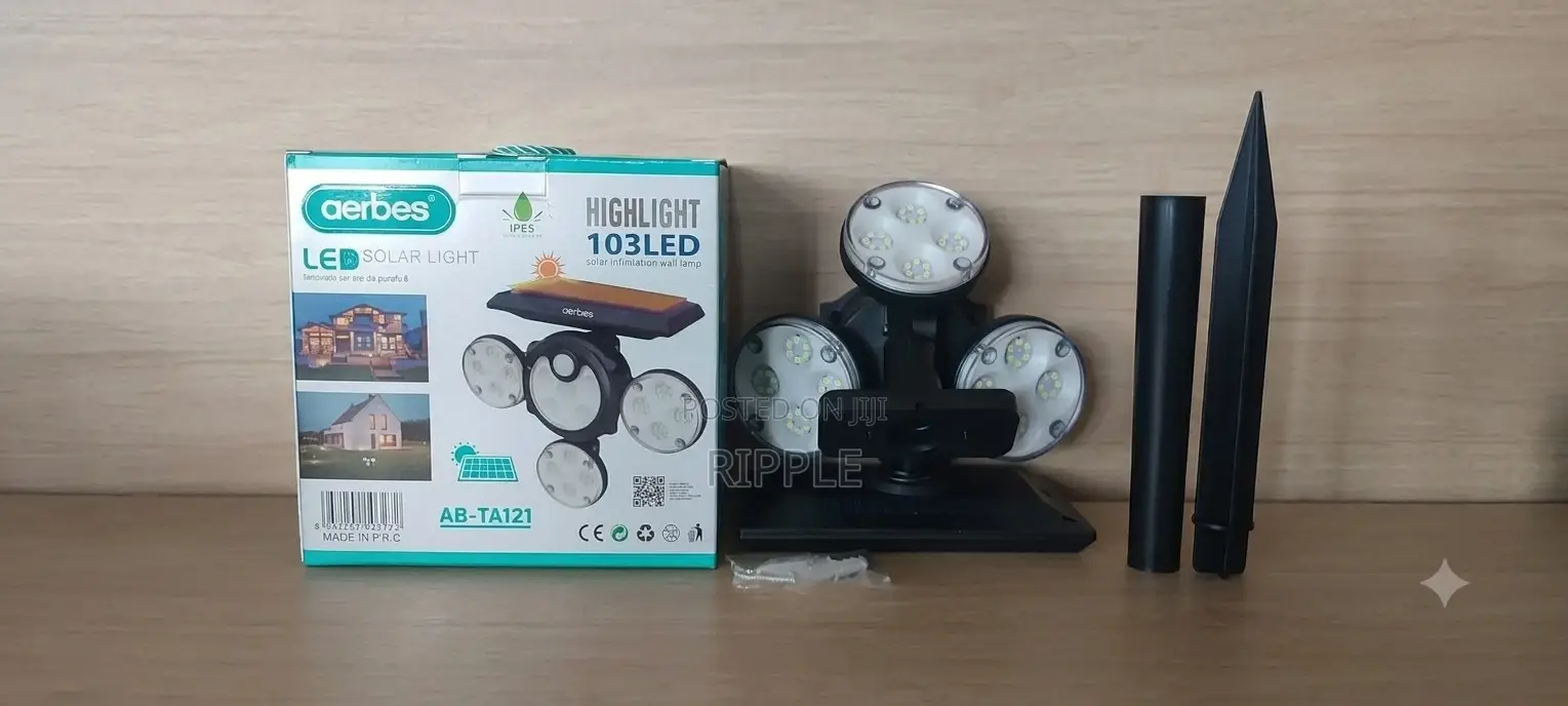 Aerbes Ab-Ta121 100 Led Solar Motion Sensor Garden Light