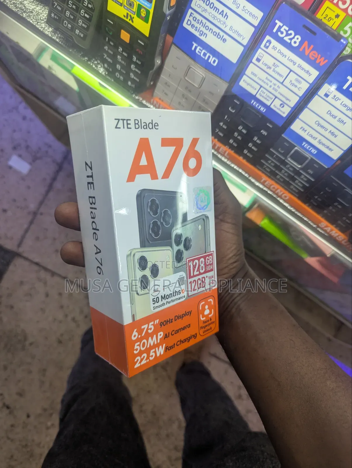 New ZTE Blade A76 5G 128 GB Black