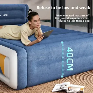 Inflatable Comfort Air Mattress With Headboard