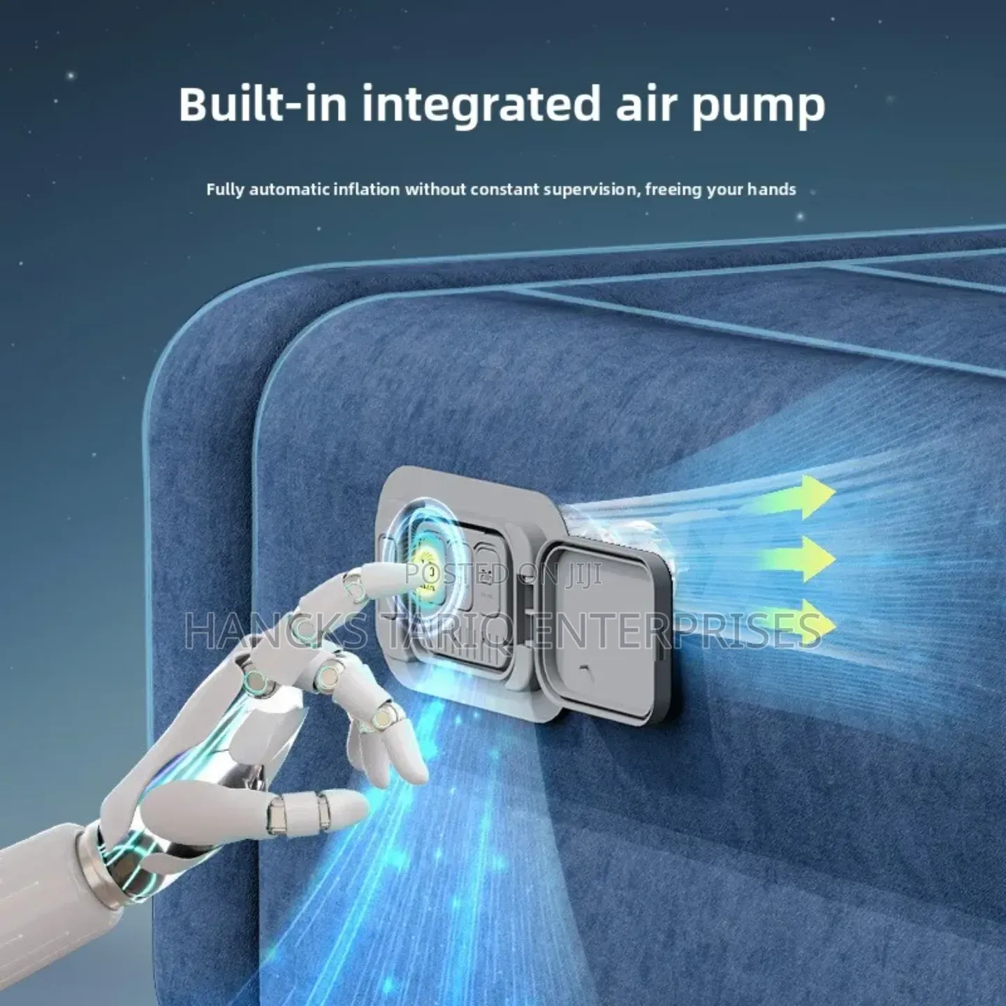 Inflatable Comfort Air Mattress With Headboard