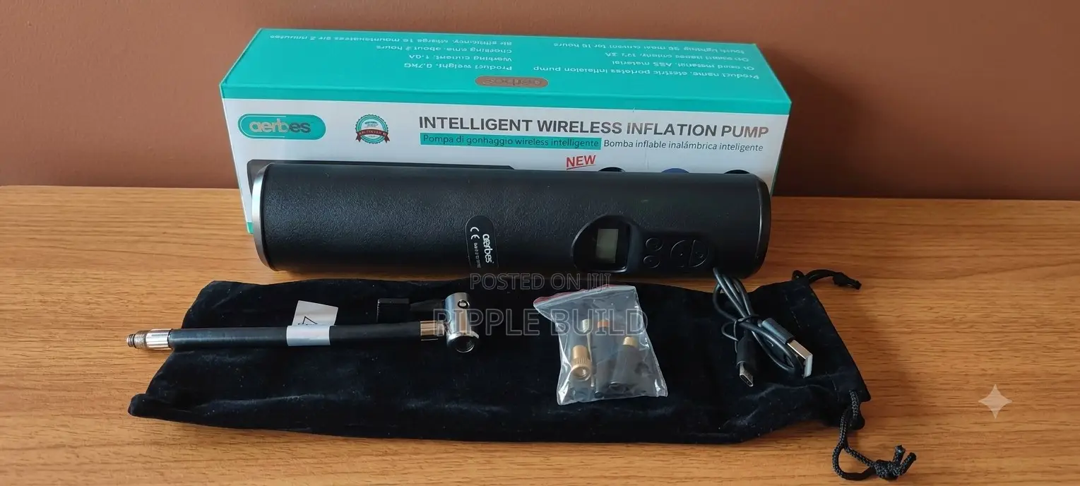 Aerbes Ab-Cq02 Wireless Air Compressor Rechargeable Tyre Inflator