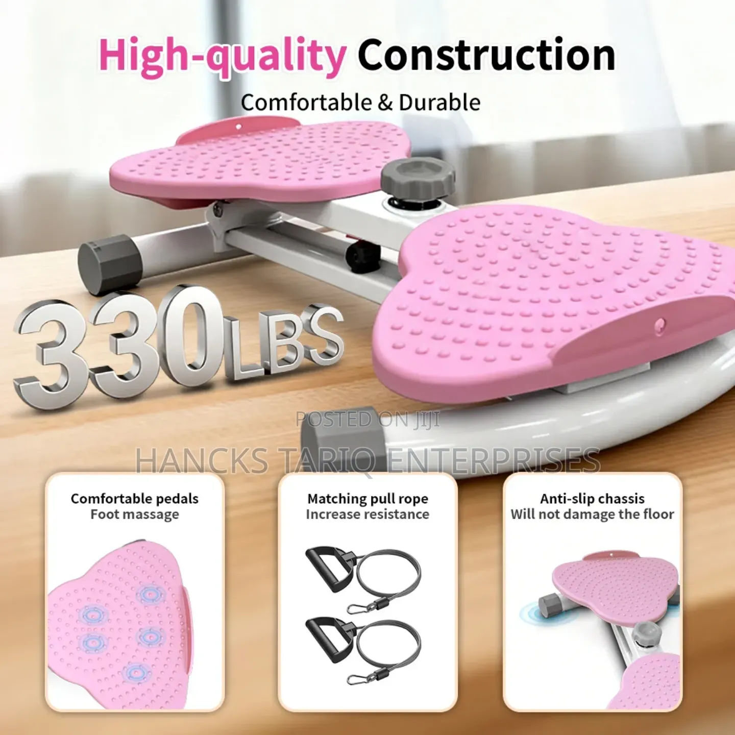 Home Fitness Twist Stepper With Resistance Bands