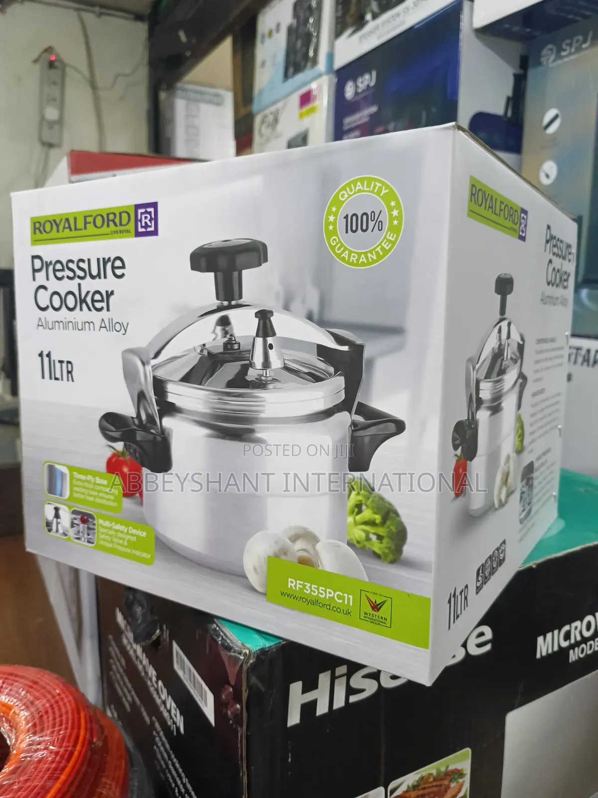 Royalford 11l Aluminum Alloy Pressure Cooker