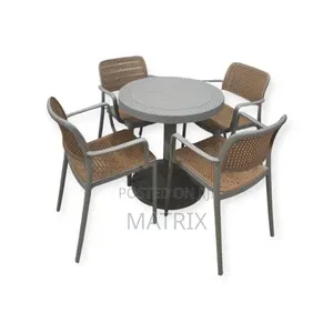 Dining Plastic 4 Chairs and Table
