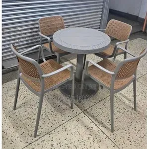 Dining Plastic 4 Chairs and Table