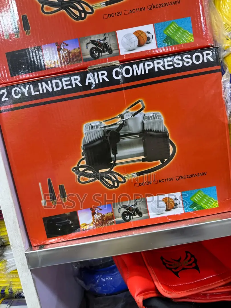 Portable Car Air Compressor Tire Inflator for Soccer Balls,Bikes