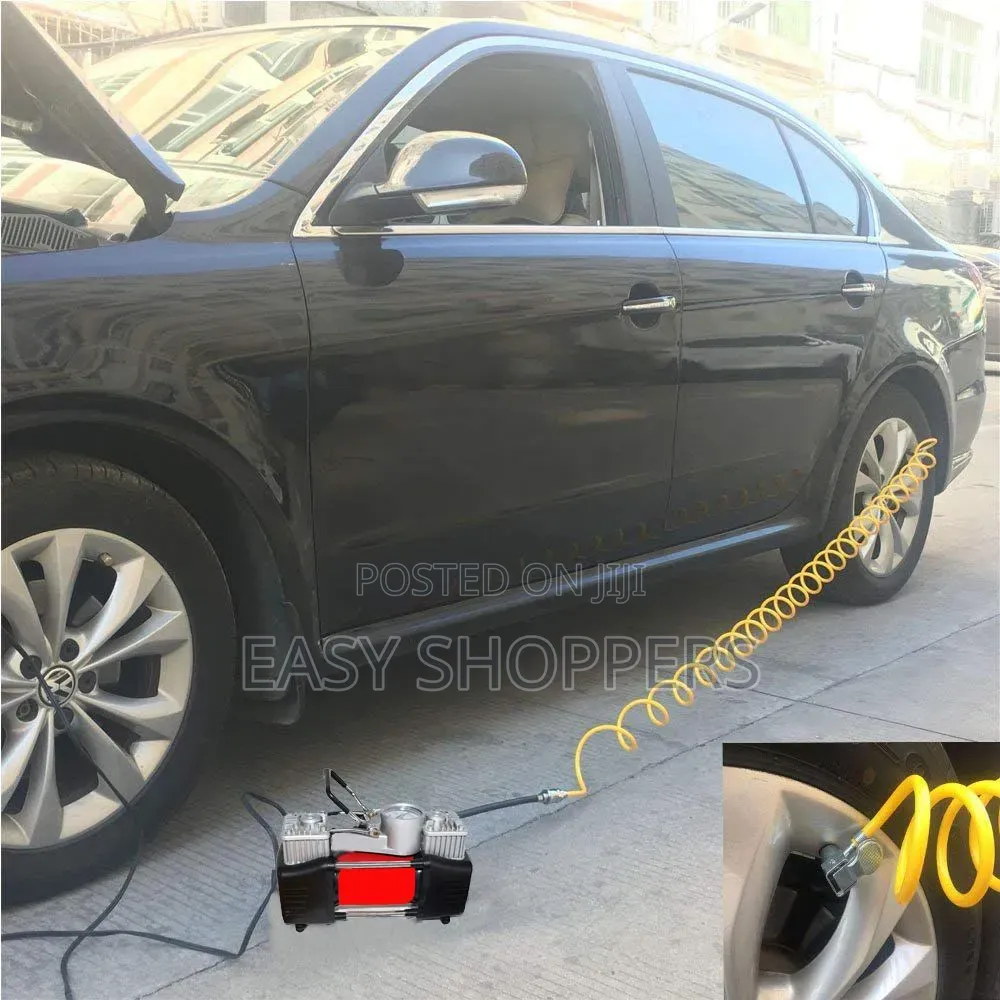 Portable Car Air Compressor Tire Inflator for Soccer Balls,Bikes