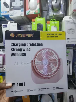 Jysuper Portable/Mini Fan With Led Light/Table Fans
