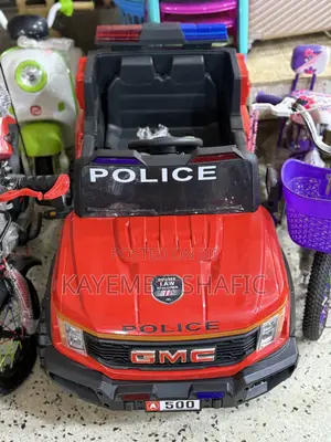 Kids Electric Police Truck GMC Ride-on Toy Car