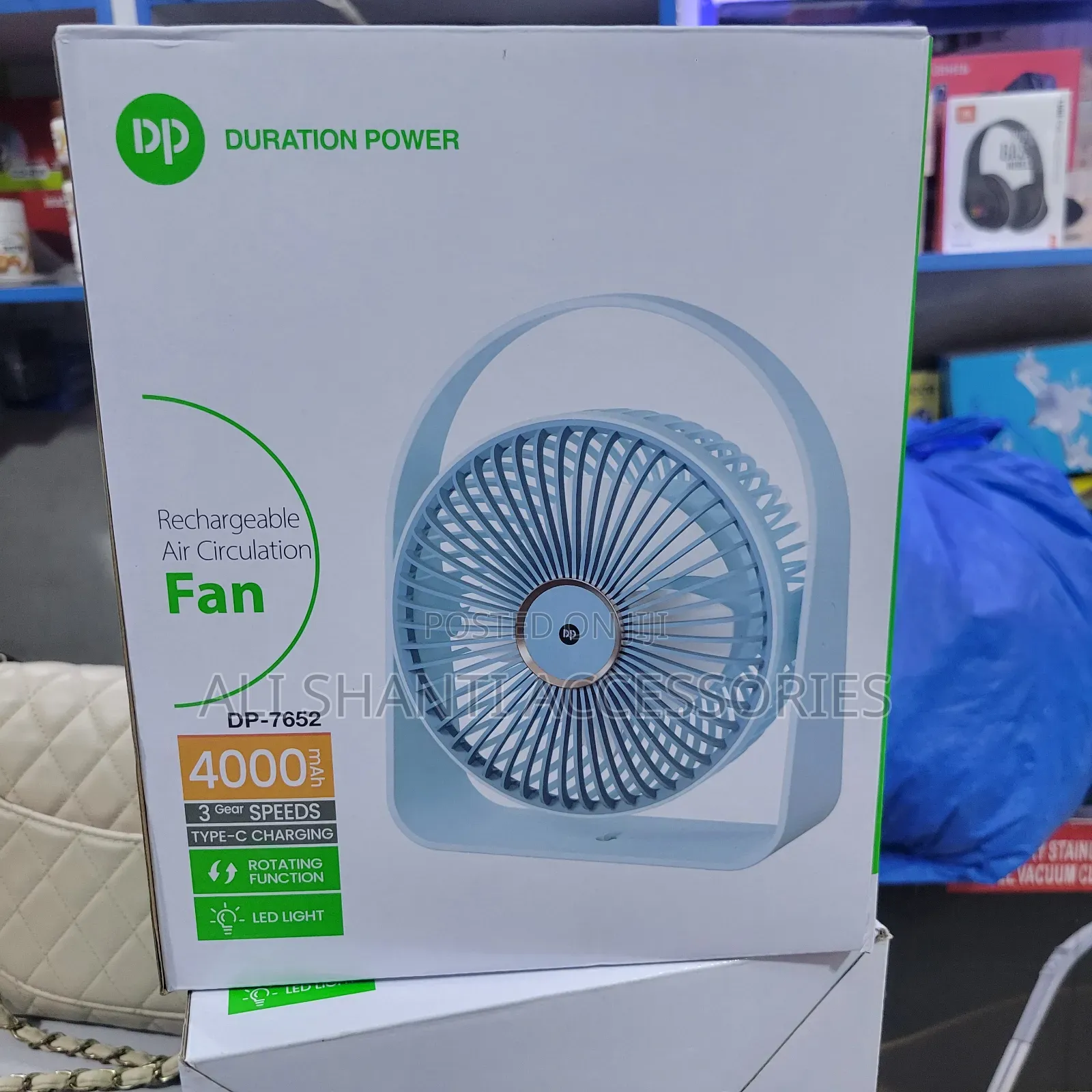 Rechargeable Air Circulation Table Fan With 4000mah