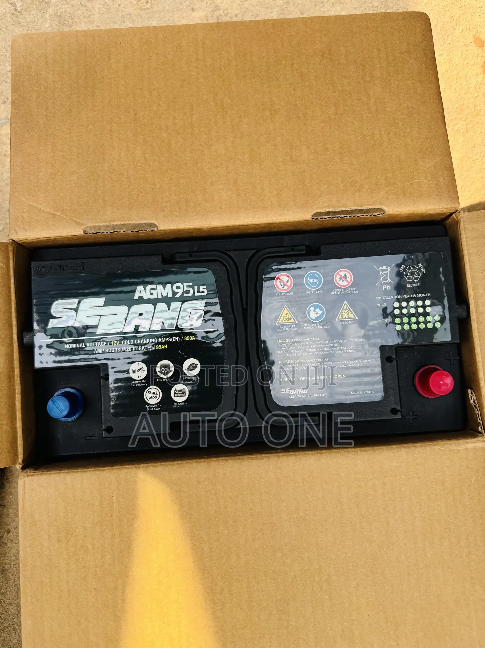 Din100 Agm Sebang Battery