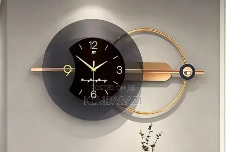 Modern Large Metal Wall Clock 30-31 Inch