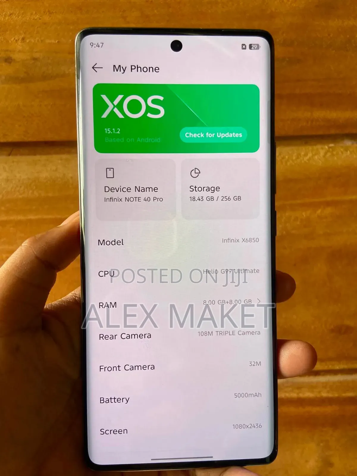 New Infinix Note 40 Pro 256 GB Green