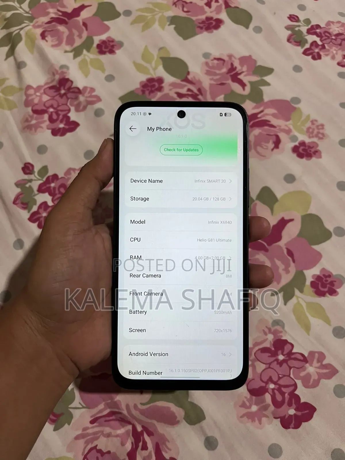 New Infinix Smart 20 128 GB Black