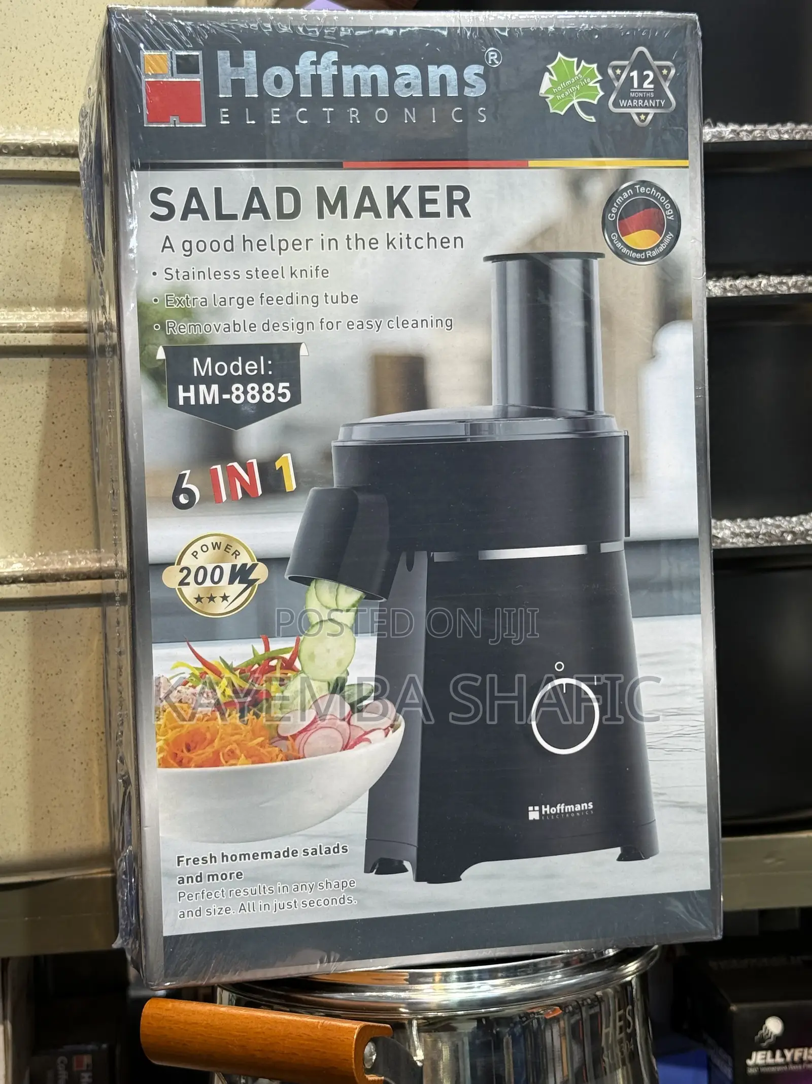 Hoffmans 6-in-1 Electric Salad Maker Vegetable Cutter (200w)