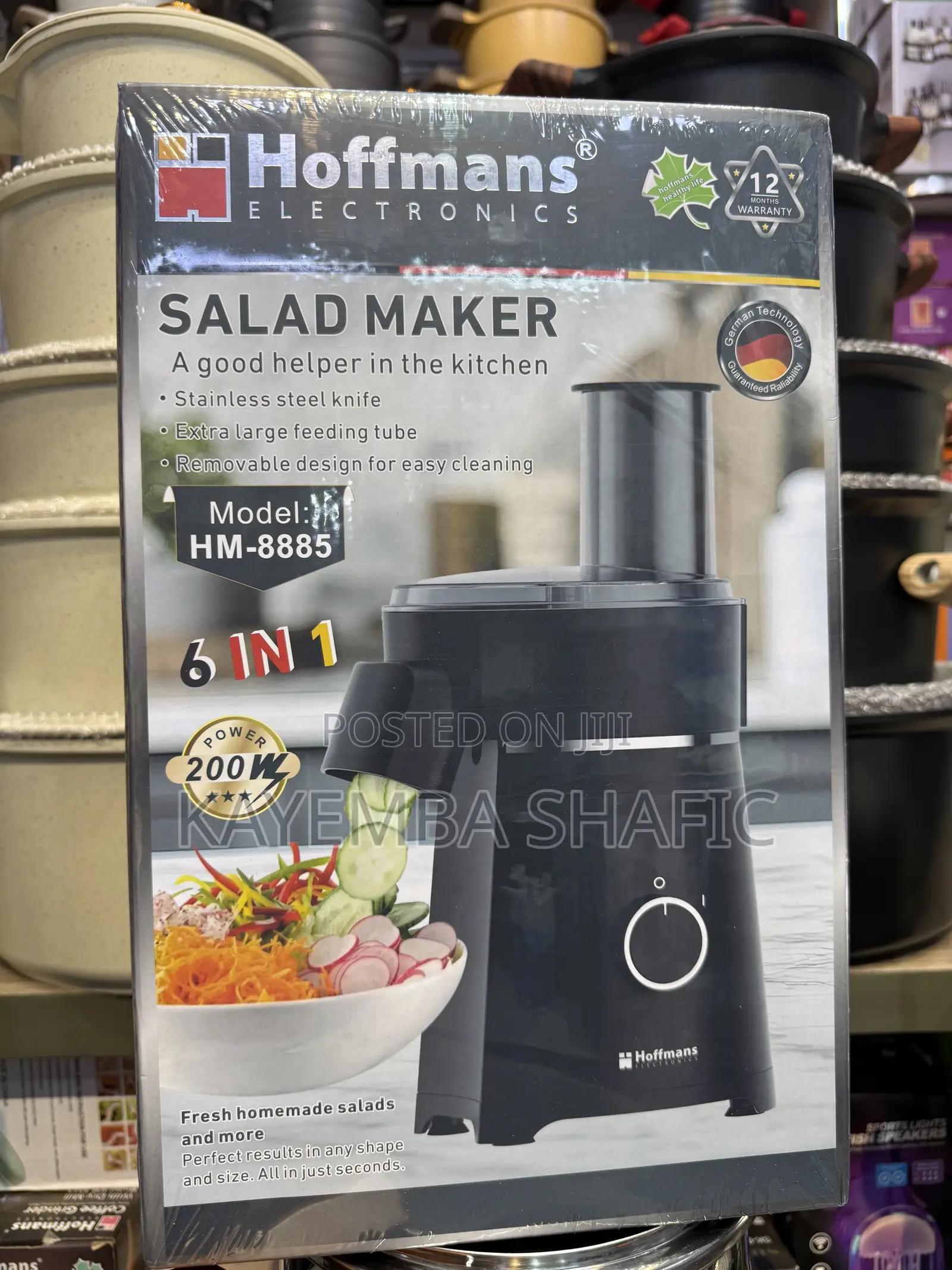 Hoffmans 6-in-1 Electric Salad Maker Vegetable Cutter (200w)