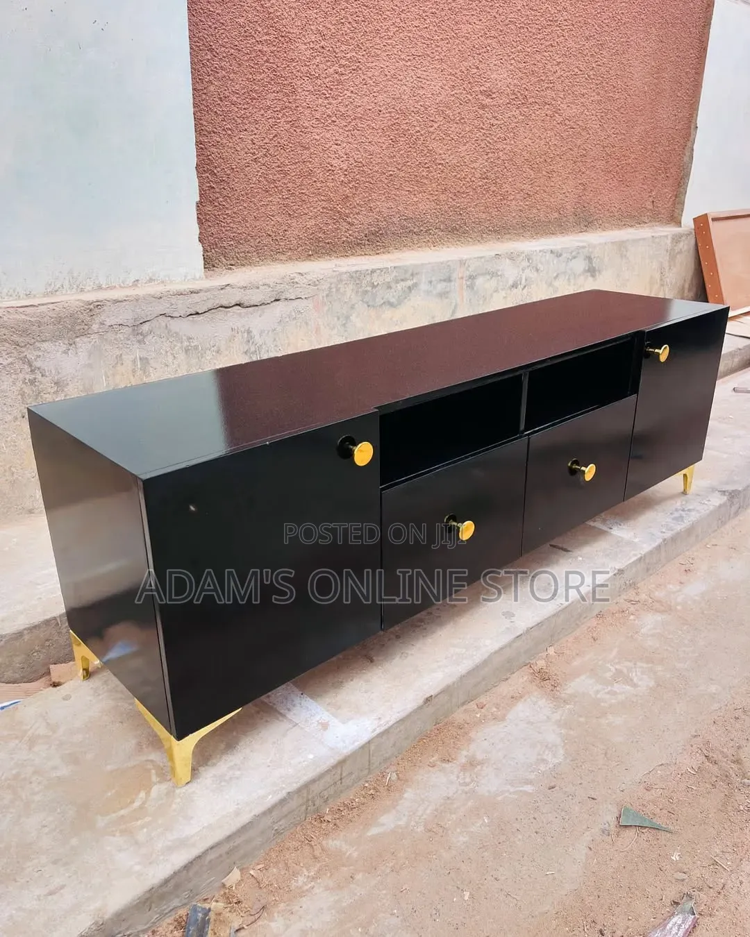Black Tv Stand Unit 6ft Length Tv Television Stand