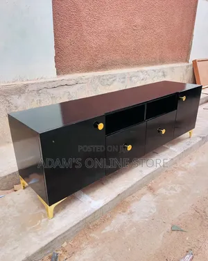 Black Tv Stand Unit 6ft Length Tv Television Stand