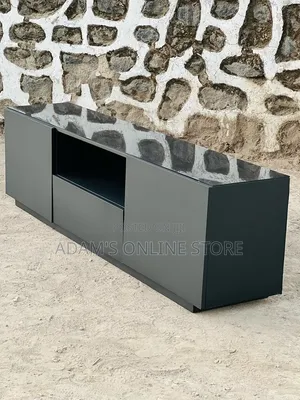 Black Glass Tv Stand Unit