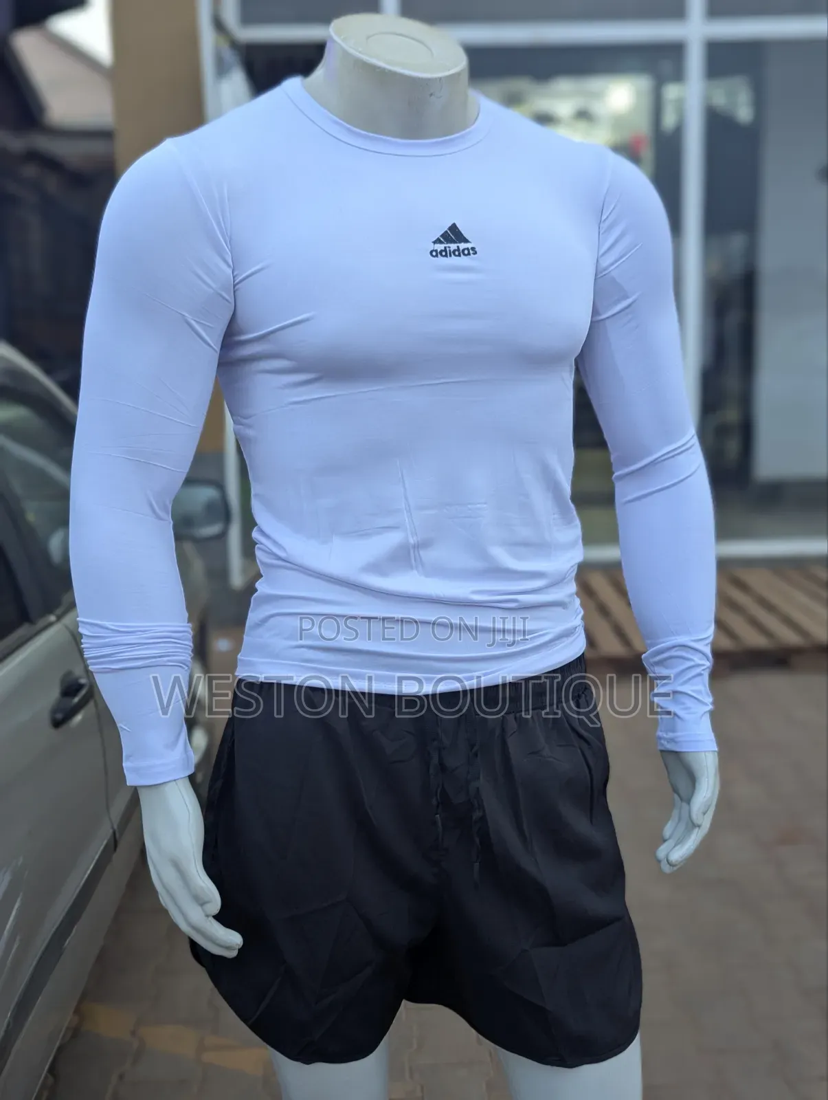 Two Piece Gym Wear Short and Long Sleeve Muscle Tight