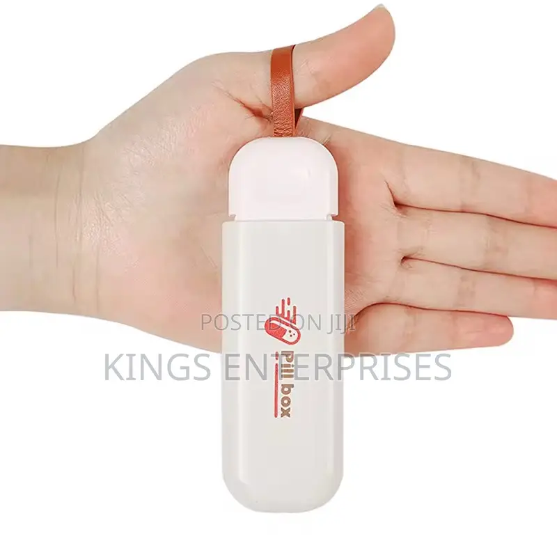 Portable 3-Compartment Pill Box
